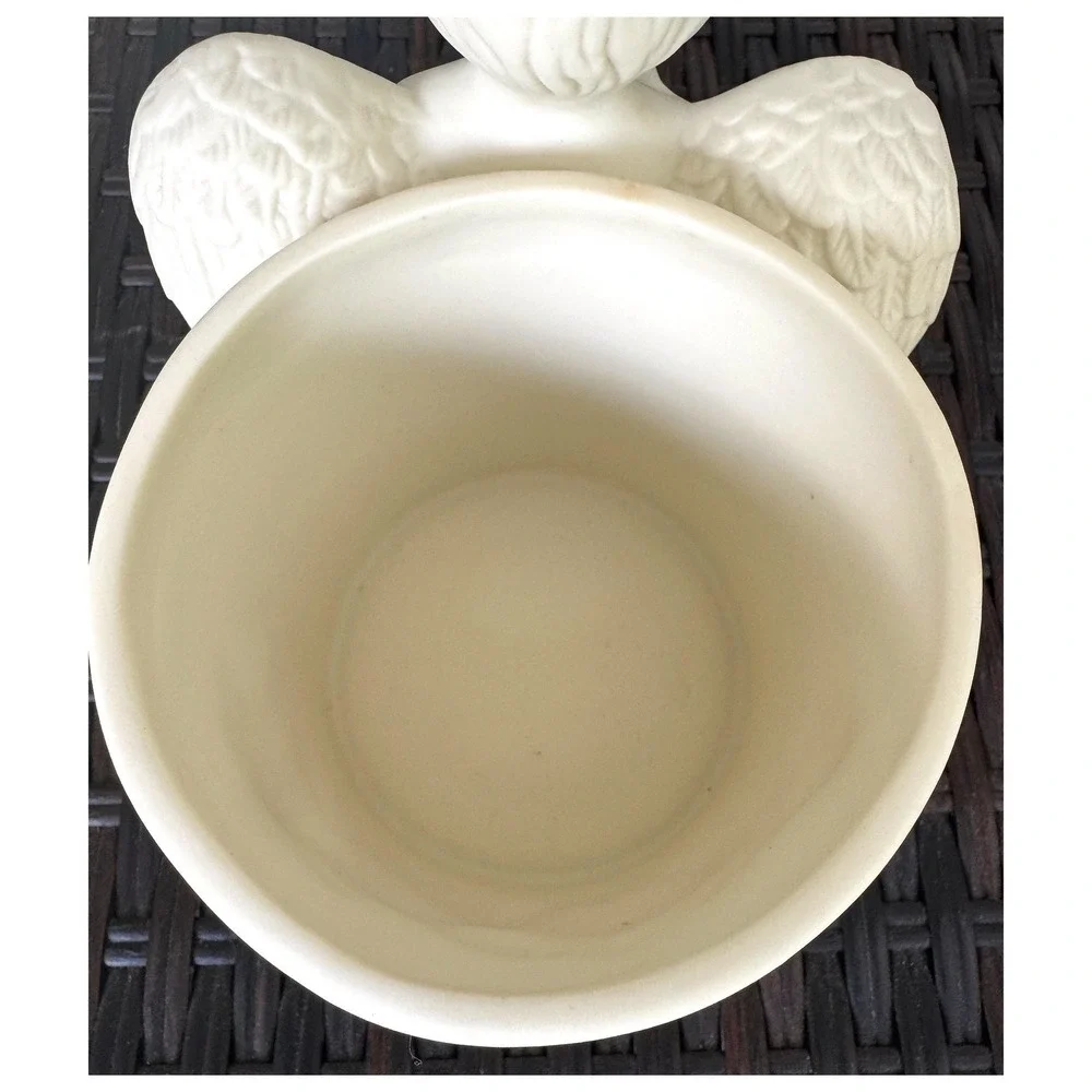 VTG Bloom-Rite Ceramic Cherub Planter +‎ 3 Piece Cottagecore Planter Shelf Decor